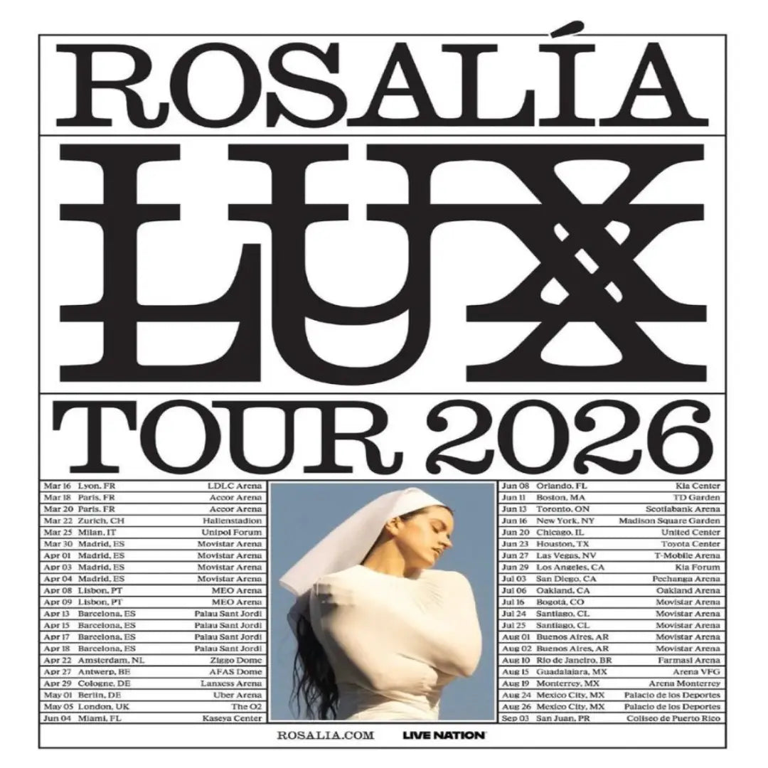 ROSALÍA LUX TOUR 2026 - Palau Sant Jordi, Barcelona - mié 15 abr 2026 20:30